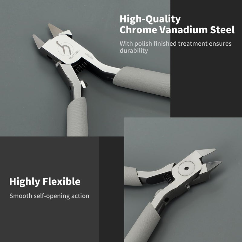 RUITOOL Model Nippers Tools for Model Builders to Repair and Fix Plastic Models, Ultra-thin Single Blade Nipper, 4.3inch Non-slip Grip Sprue Cutter for Plastic Model Building - Image 2